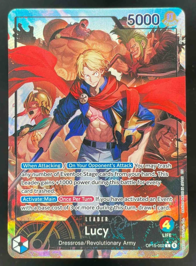 2026 One Piece Adventure on Kami's Island Alternate Art #OP15-002 Lucy