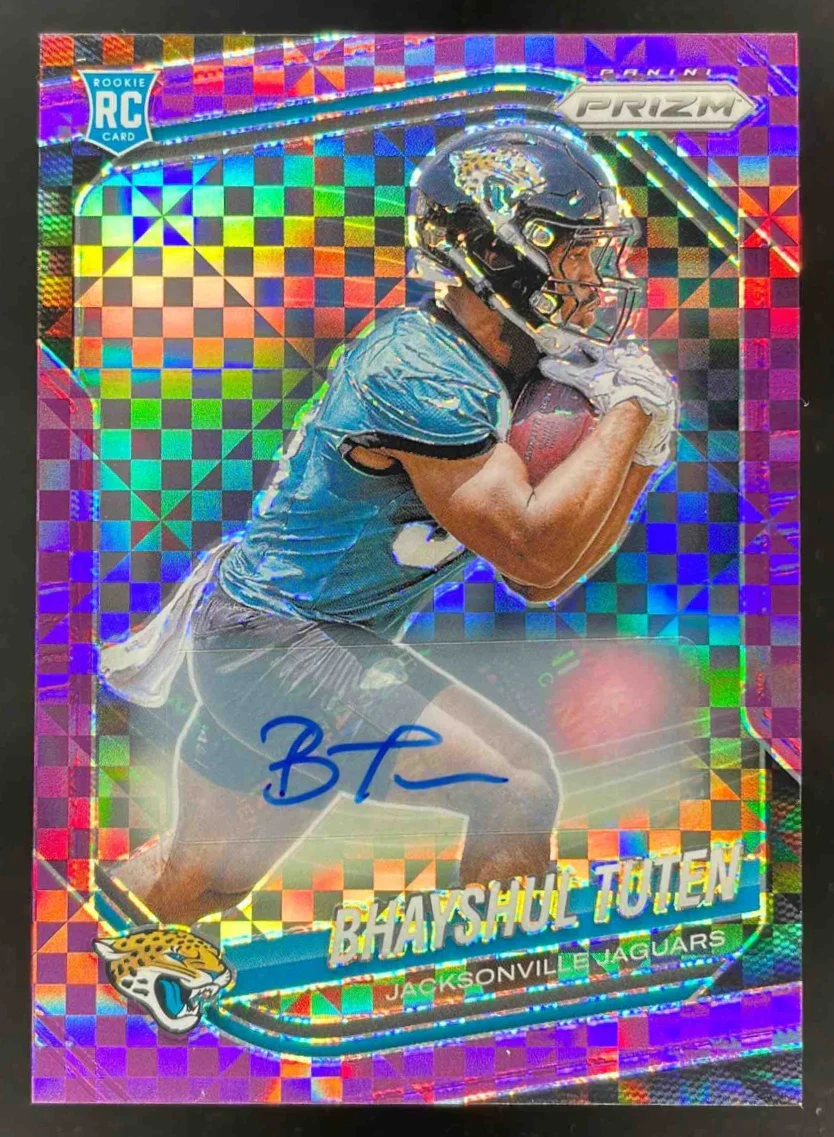 2025 Prizm Purple Power Prizm #305 Bhayshul Tuten RC Auto /49