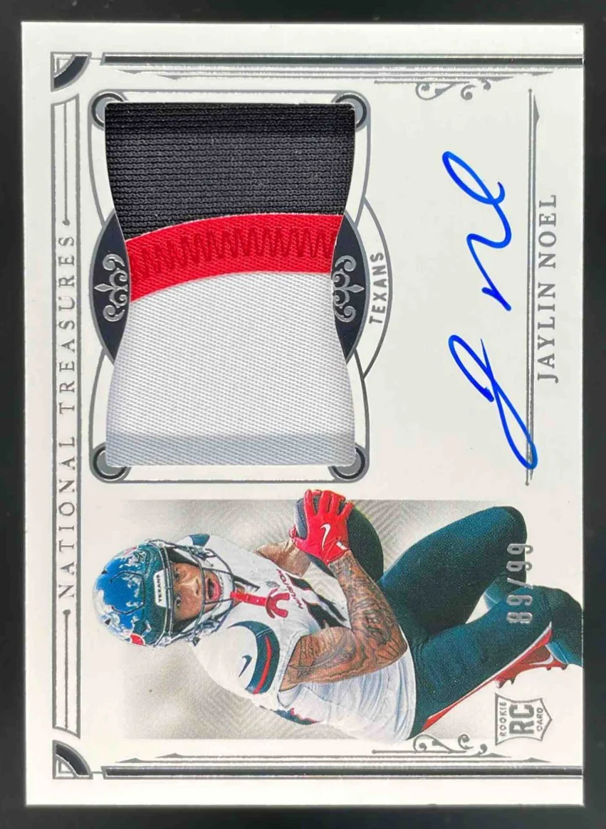 2025 National Treasures Patch #195 Jaylin Noel RC Auto /99