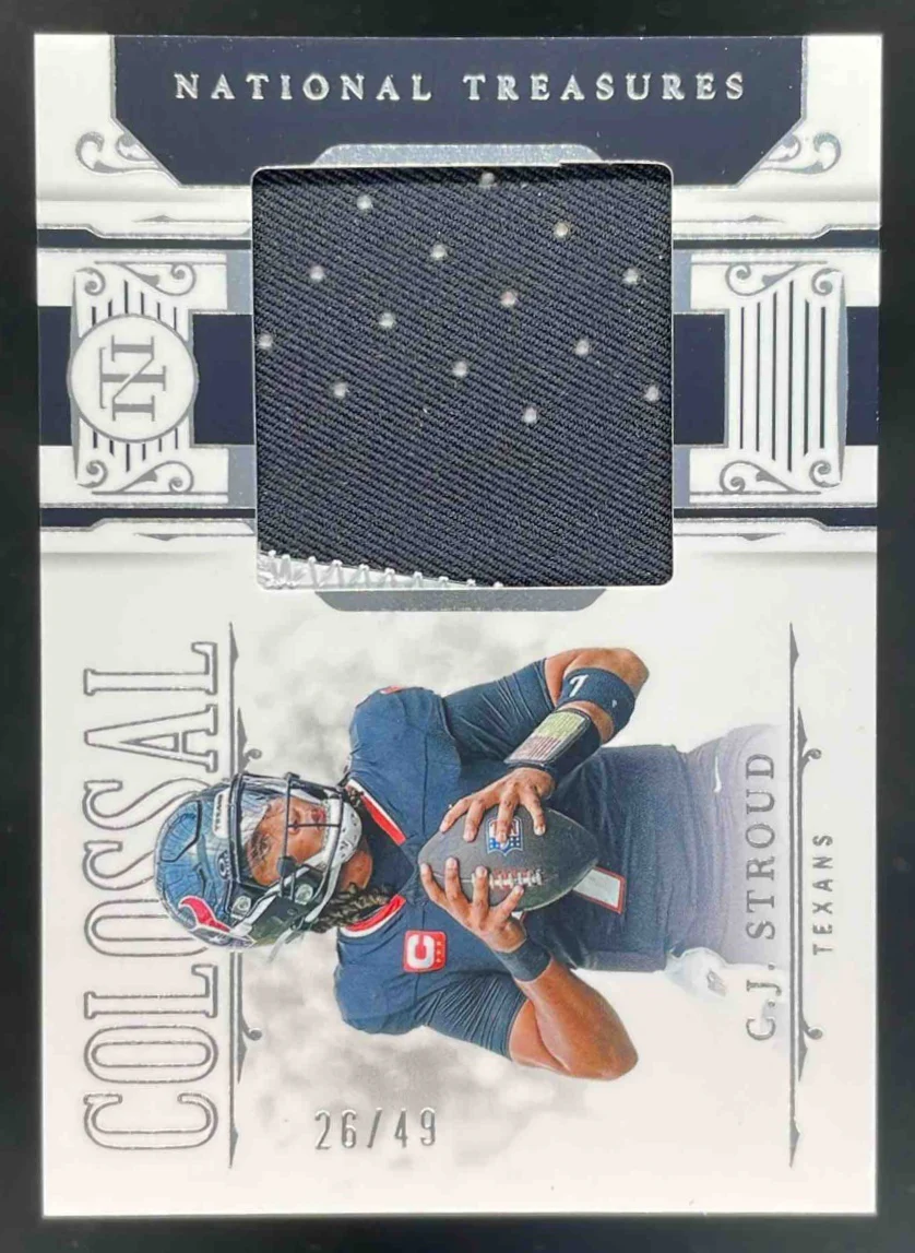 2025 Panini National Treasures Colossal Materials #CM-CSD C.J. Stroud /49
