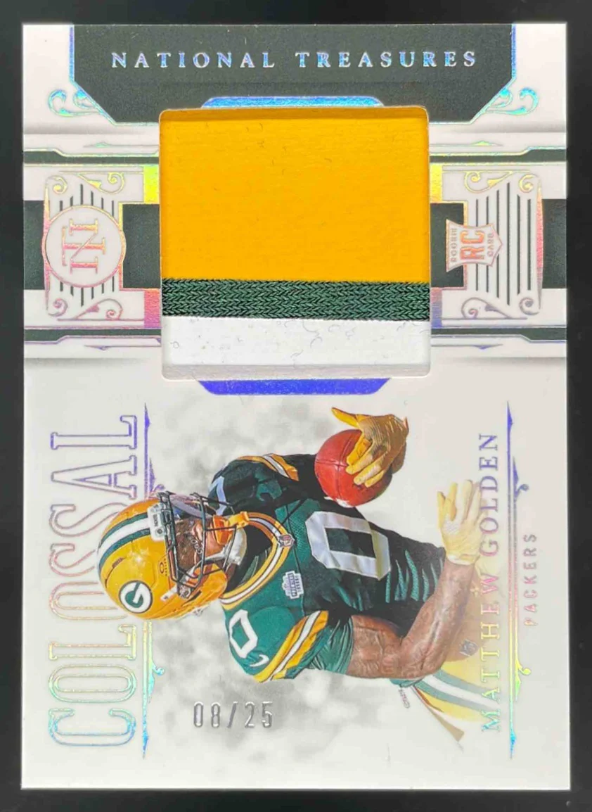 2025 National Treasures Colossal Materials Prime Silver Matthew Golden RC /25