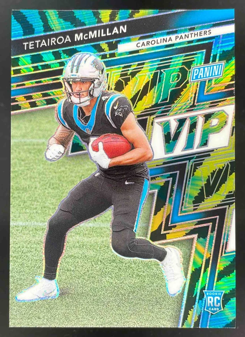 2025 NSCC VIP Gold Packs Gold VIP Tiger Stripes #RC9 Tetairoa McMillan Rookie