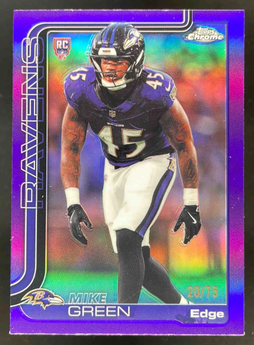 2025 Topps Chrome Rookie Purple Refractor #376 Mike Green RC /75