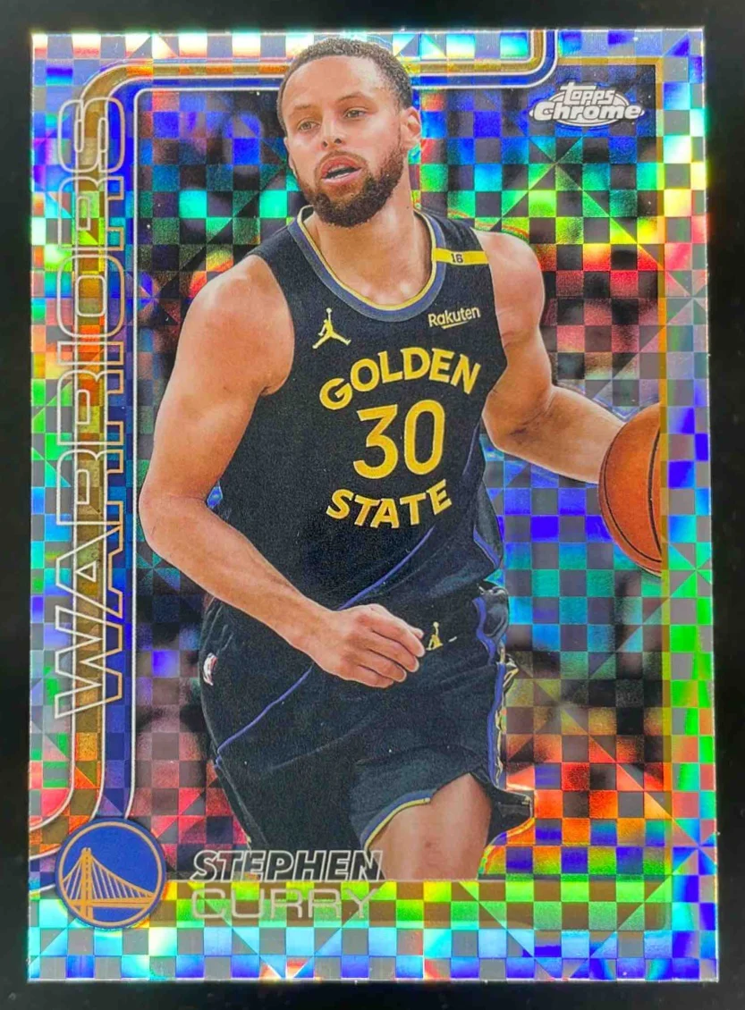 2025-26 Topps Chrome X-Fractor #201 Stephen Curry