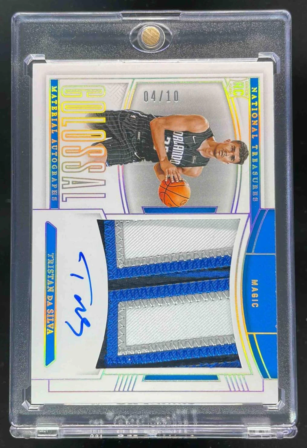 2024-25 National Treasures Colossal Material Prime Tristan da Silva RC Auto /10
