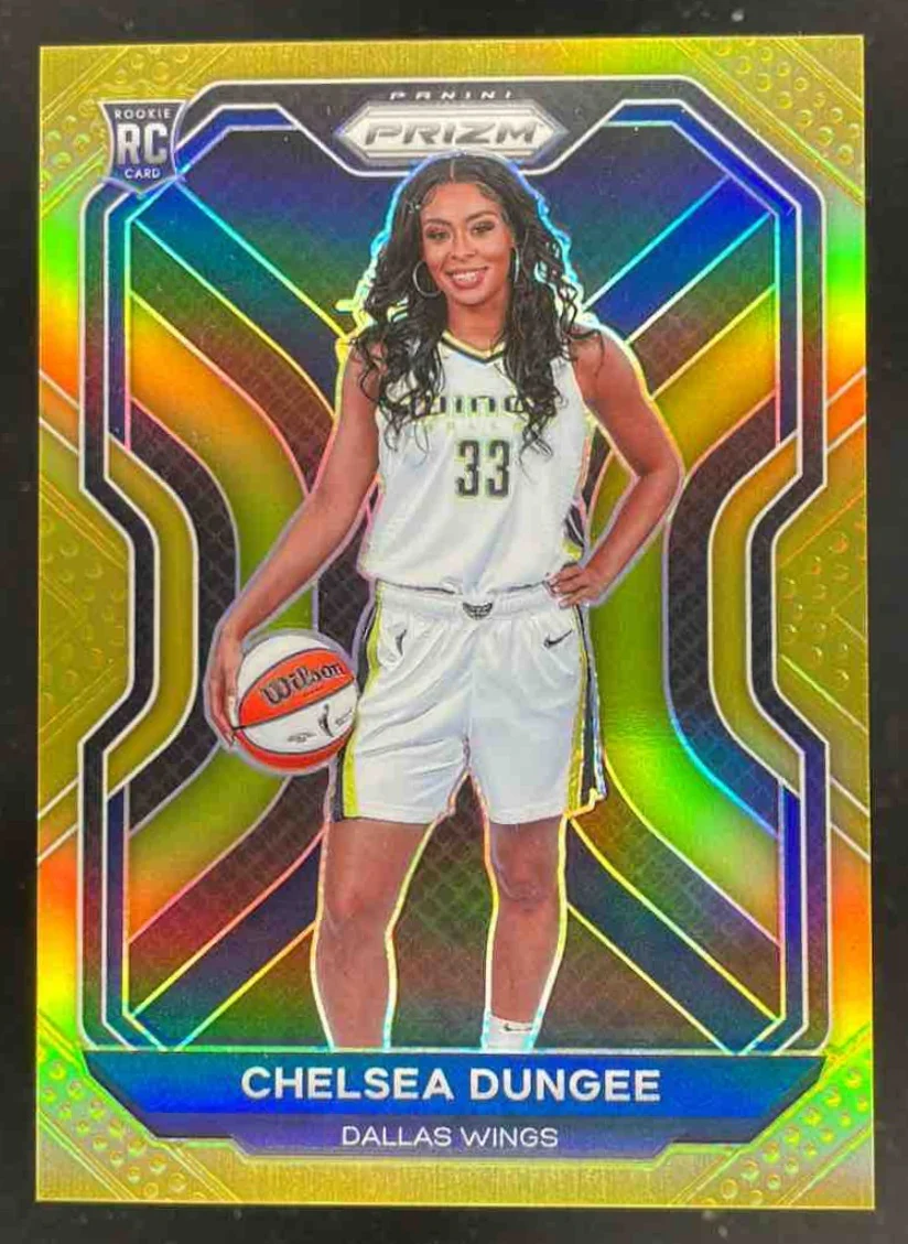 2021-22 Panini Prizm WNBA Prizms Gold #93 Chelsea Dungee RC /10
