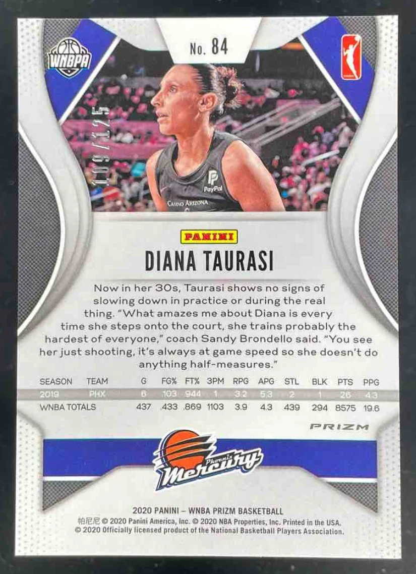 2020-21 Panini Prizm WNBA Purple Prizm #84 Diana Taurasi /125 - Image 2