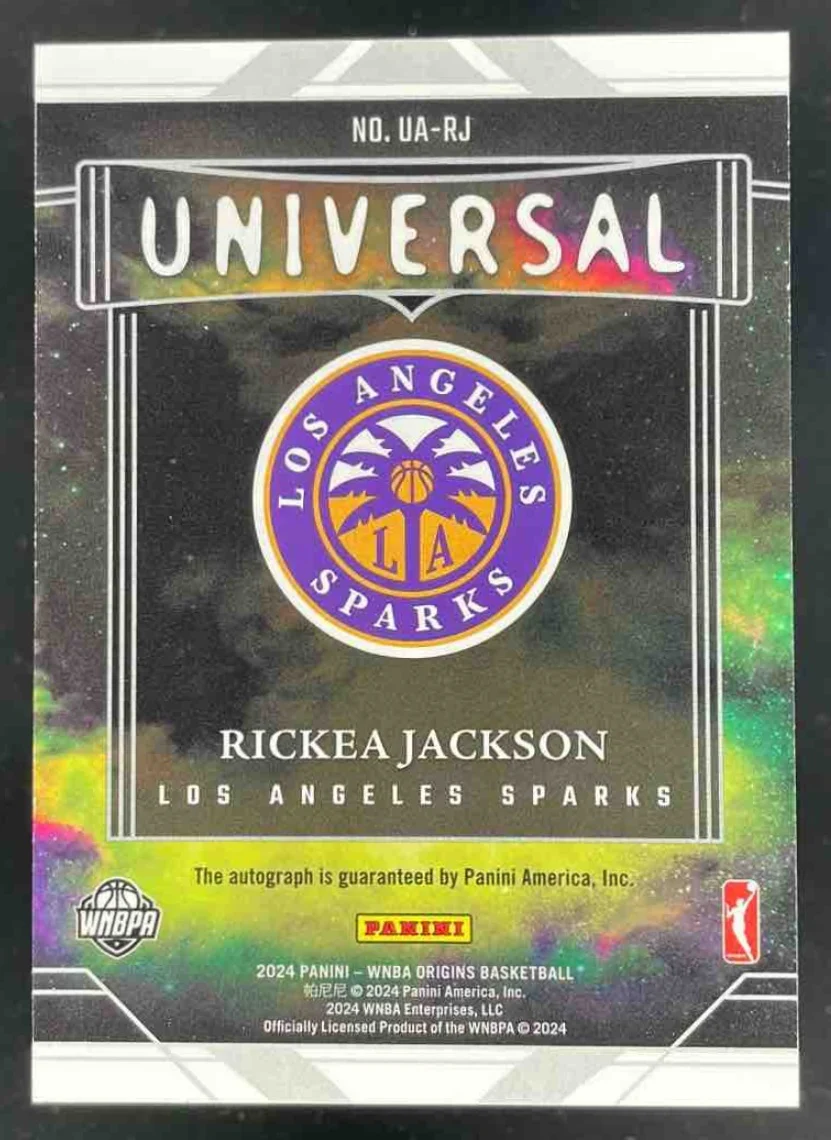 2024 Origins WNBA Universal Blue #UA-RJ Rickea Jackson Auto /25 - Image 2