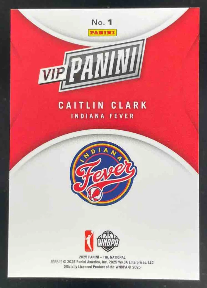 2025 Panini NSCC VIP Gold Packs Gold VIP #1 Caitlin Clark - Image 2