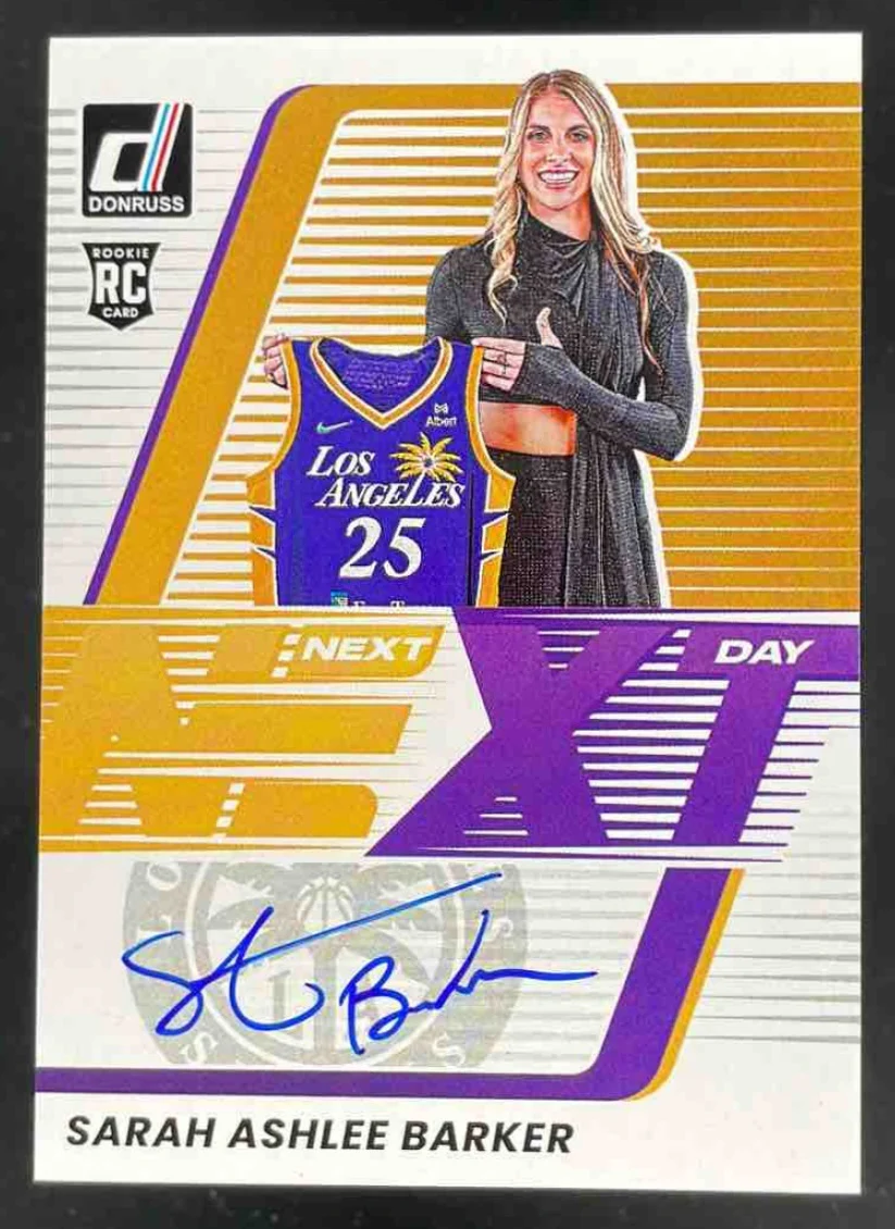 2025 Panini Donruss WNBA Next Day Autographs #11 Sarah Ashlee Barker RC Auto