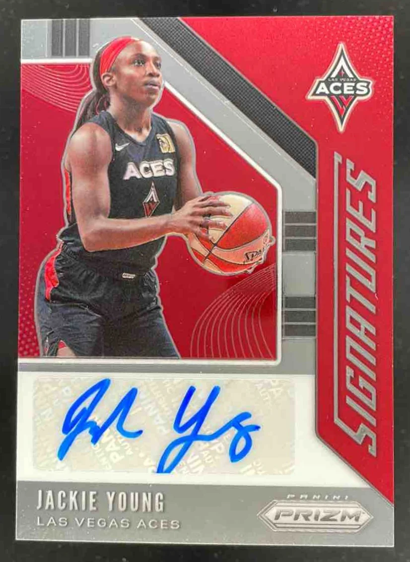 2020-21 Panini Prizm WNBA Signatures #SG-JYG Jackie Young Auto