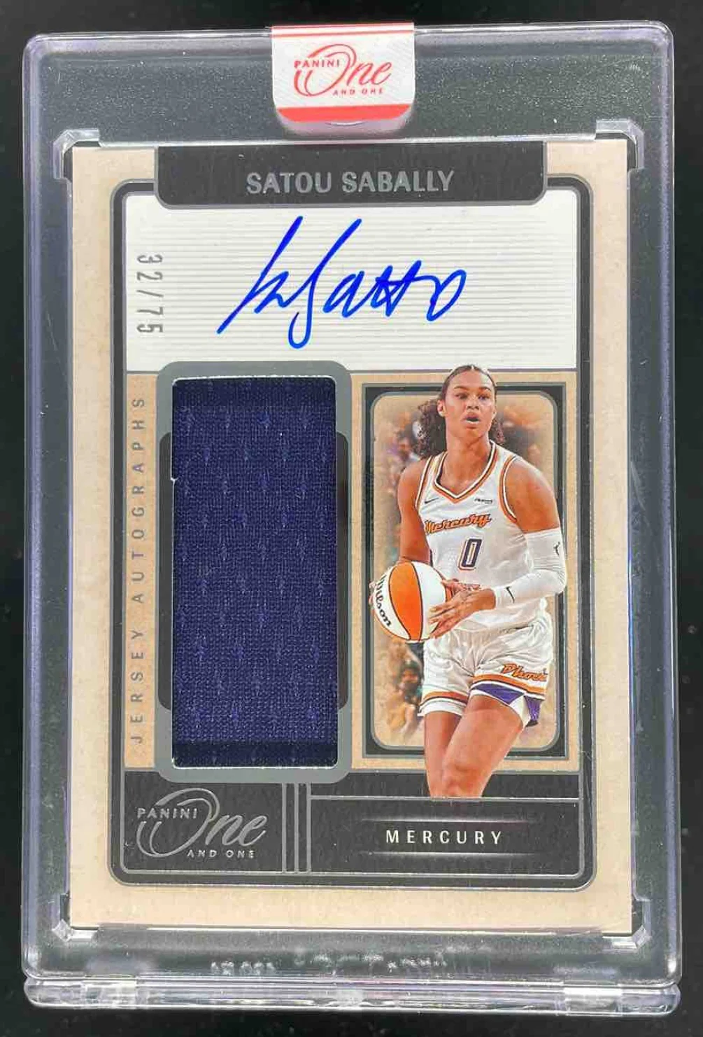 2025 Panini One and One WNBA Jersey Autographs #28 Satou Sabally Auto /75