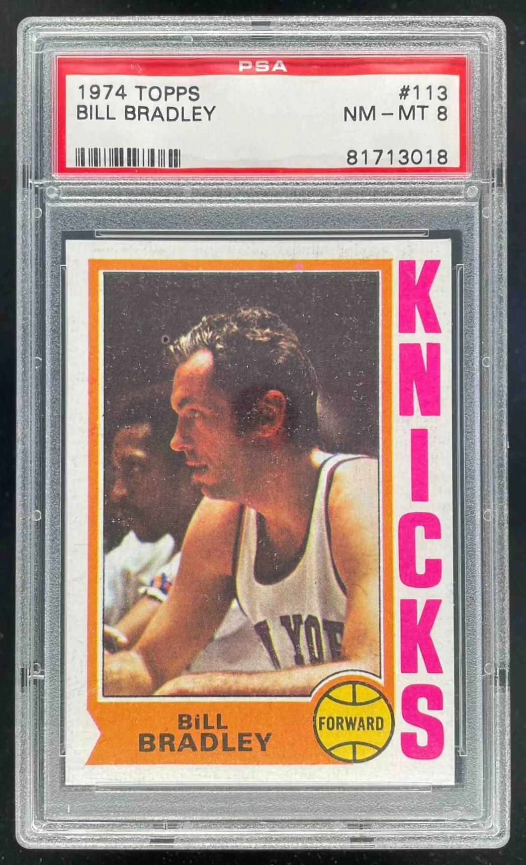 1974-75 Topps #113 Bill Bradley PSA 8