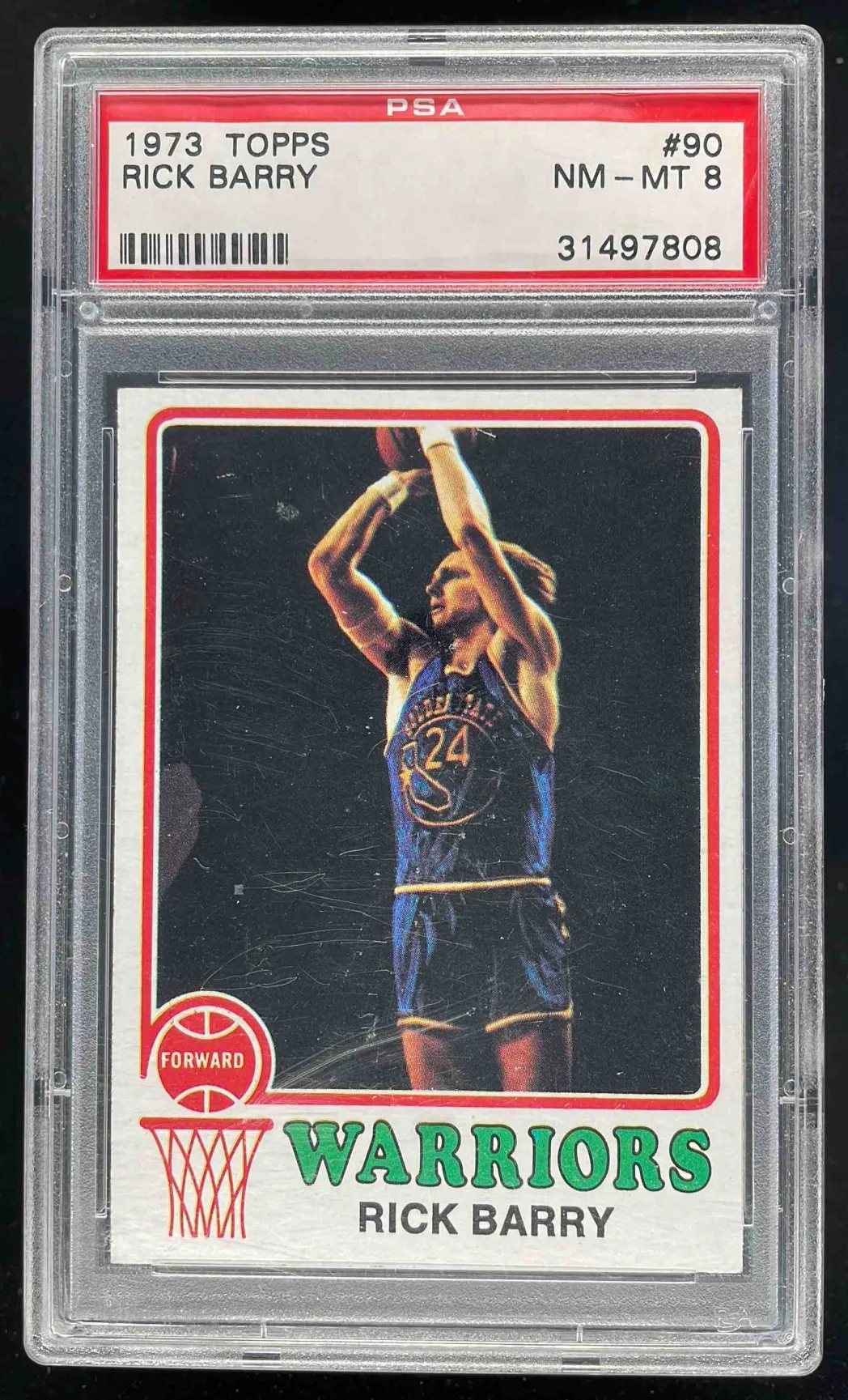 1973-74 Topps #90 Rick Barry PSA 8