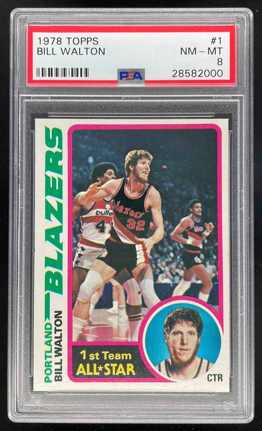 1978-79 Topps #1 Bill Walton All-Star PSA 8