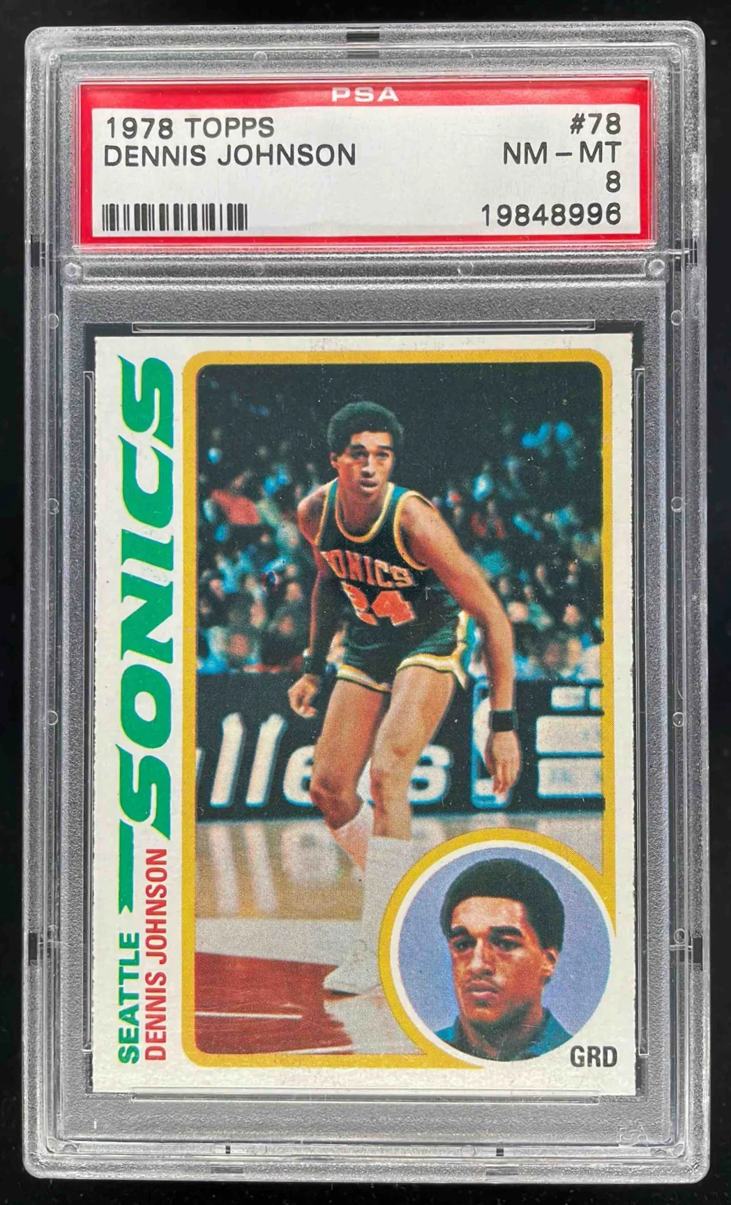 1978-79 Topps #78 Dennis Johnson RC PSA 8