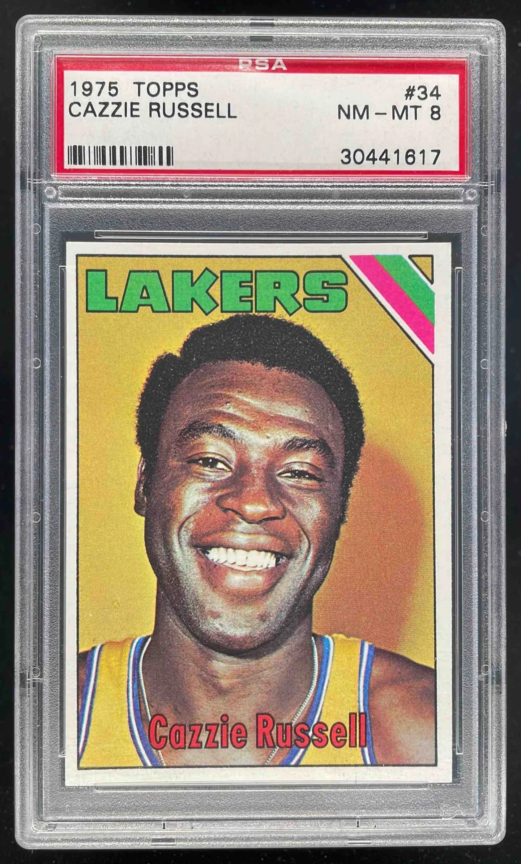 1975-76 Topps #34 Cazzie Russell PSA 8