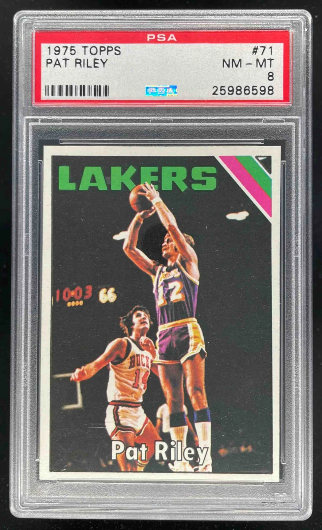 1975-76 Topps #71 Pat Riley PSA 8