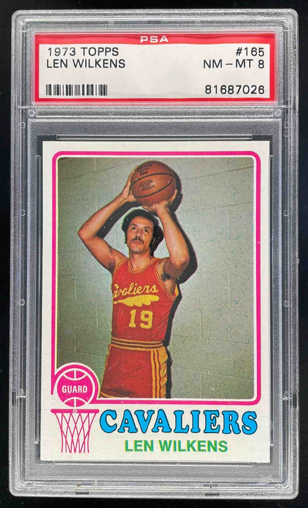 1973 Topps #165 Len Wilkens PSA 8