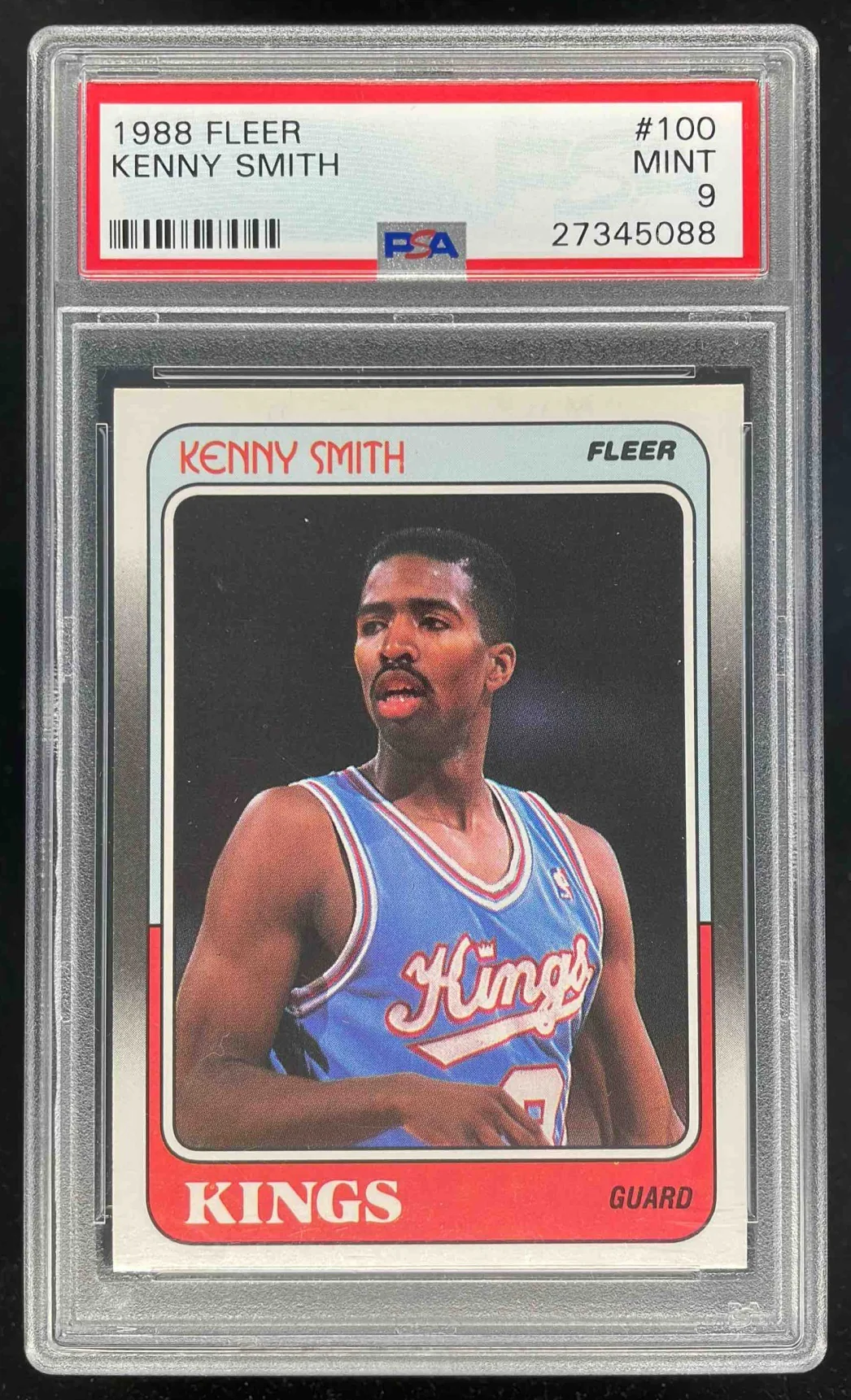 1988-89 Fleer #100 Kenny Smith RC PSA 9