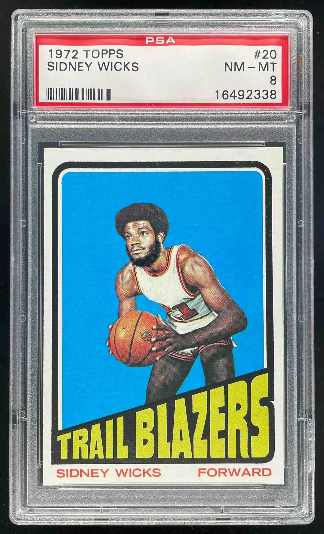 1972-73 Topps #20 Sidney Wicks RC PSA 8