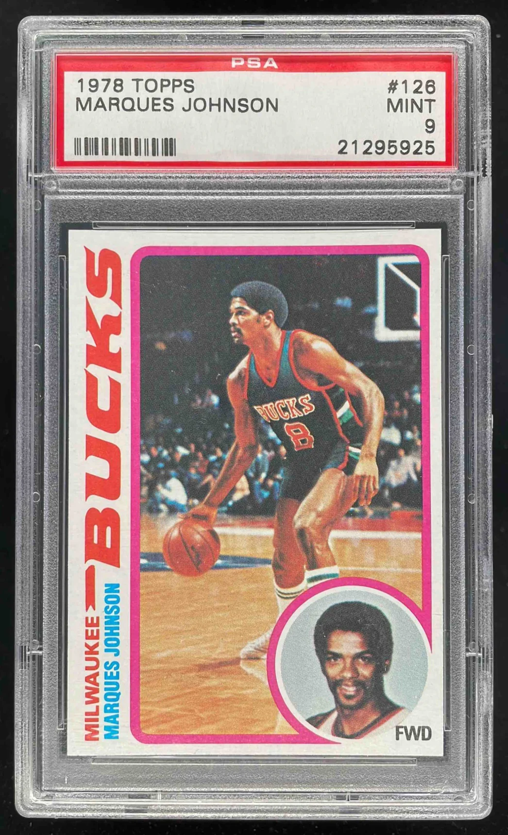 1978-79 Topps #126 Marques Johnson RC PSA 9