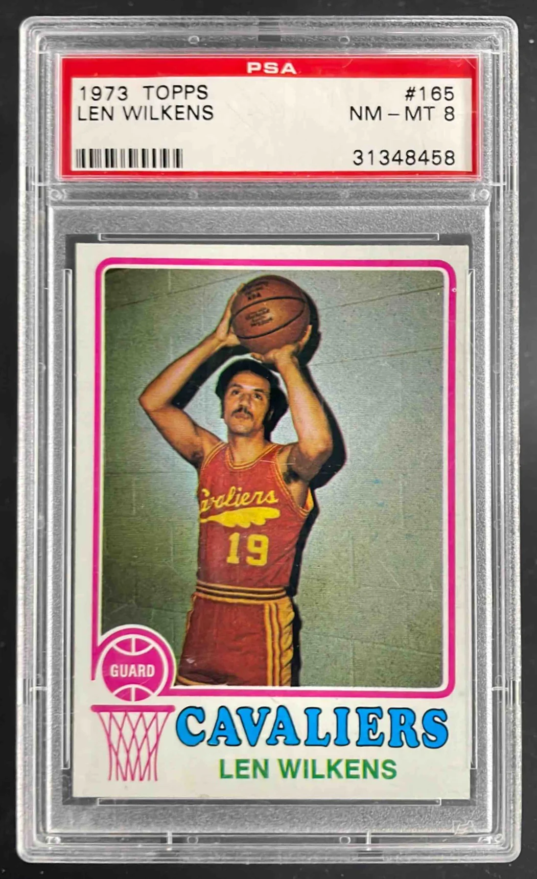 1973 Topps #165 Len Wilkens PSA 8