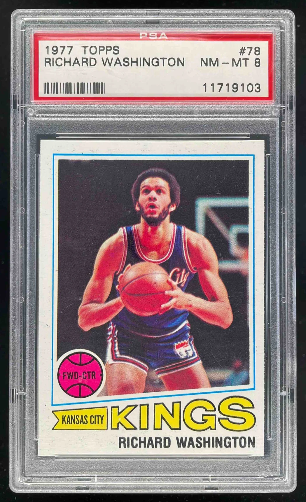 1977-78 Topps #78 Richard Washington RC PSA 8