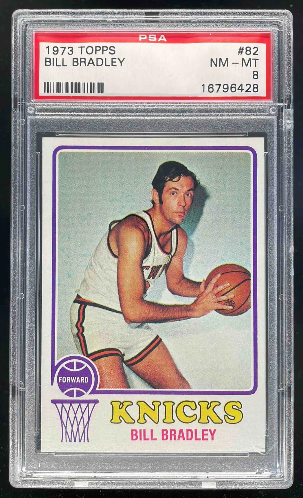 1973-74 Topps #82 Bill Bradley PSA 8