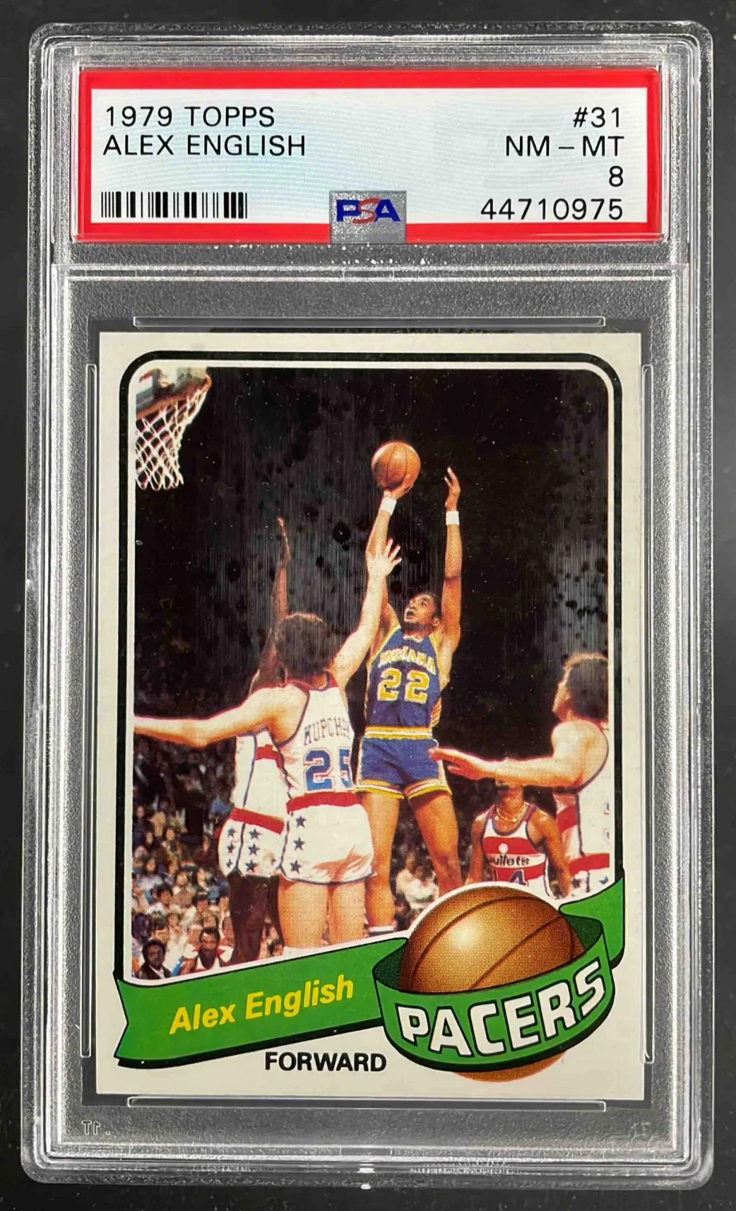 1979-80 Topps #31 Alex English RC PSA 8