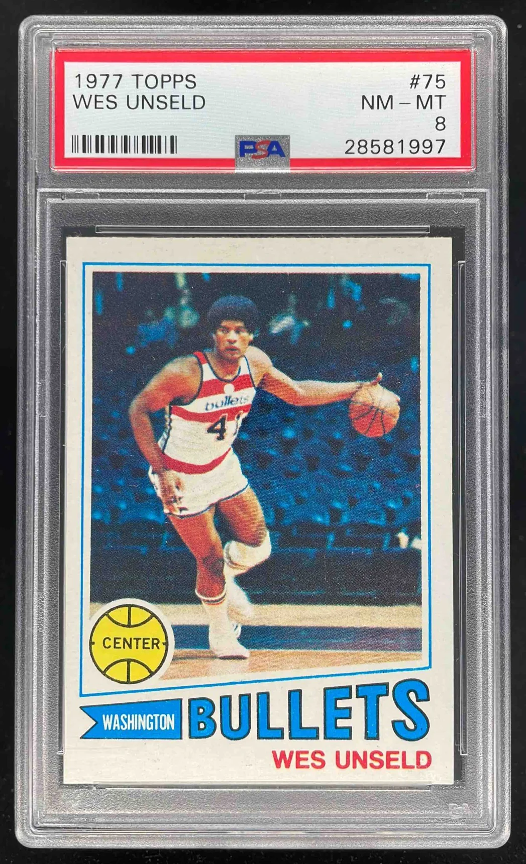 1977-78 Topps #75 Wes Unseld PSA 8