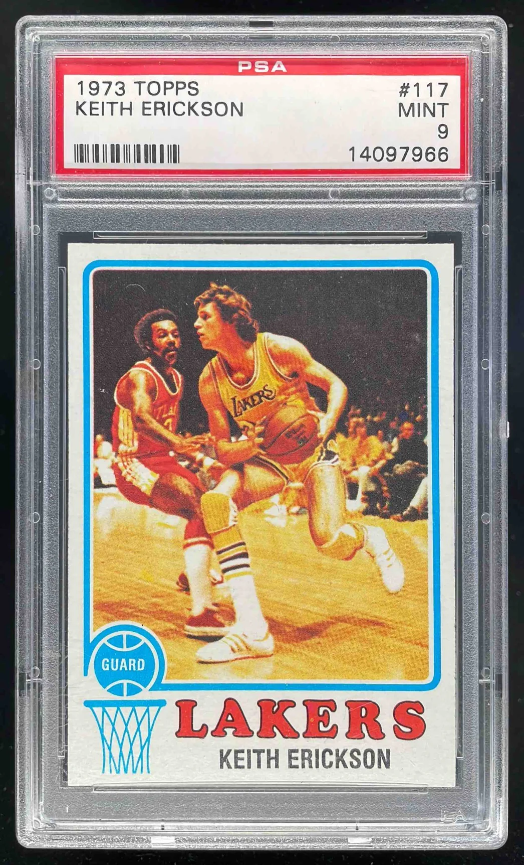 1973-74 Topps #117 Keith Erickson PSA 9