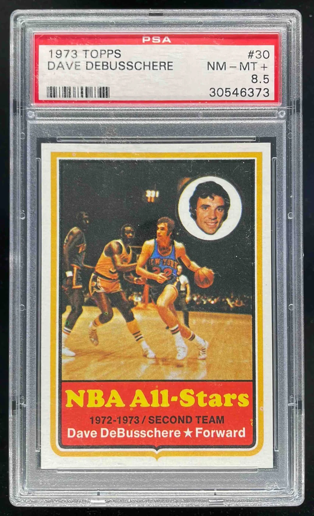 1973-74 Topps #30 Dave Debusschere All-Star PSA 8.5