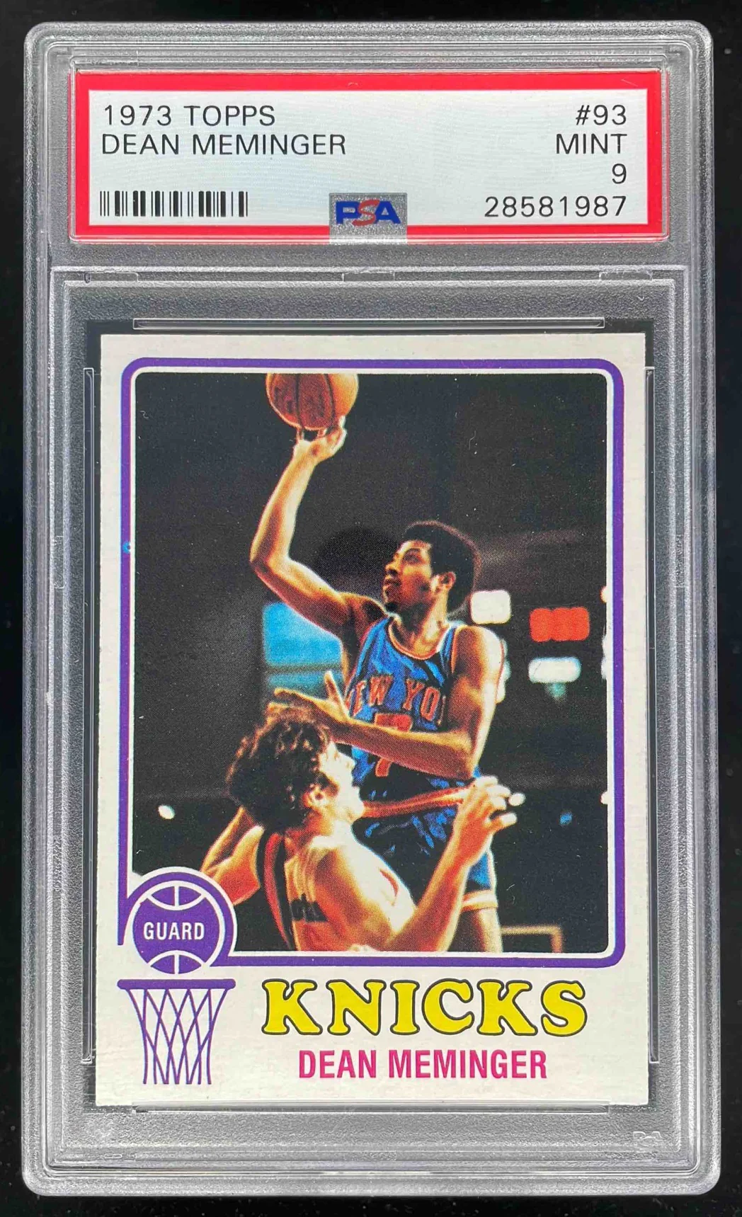 1973-74 Topps #93 Dean Meminger PSA 9