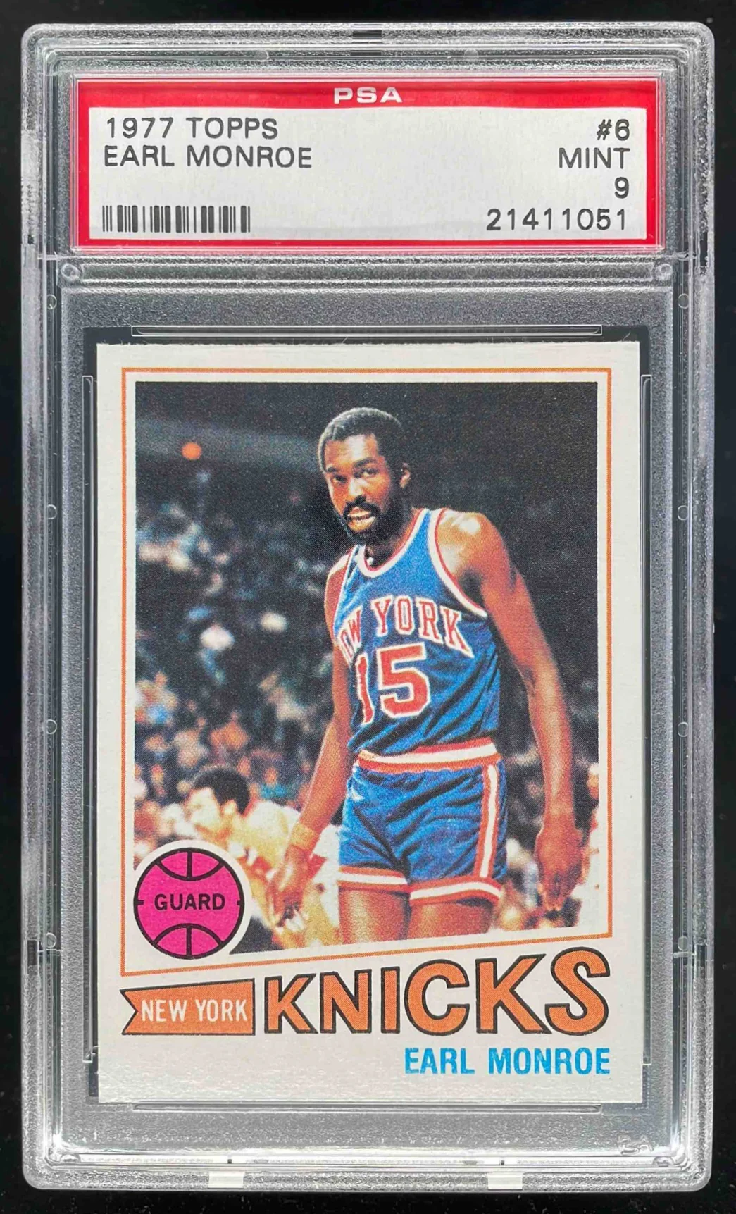 1977-78 Topps #6 Earl Monroe PSA 9
