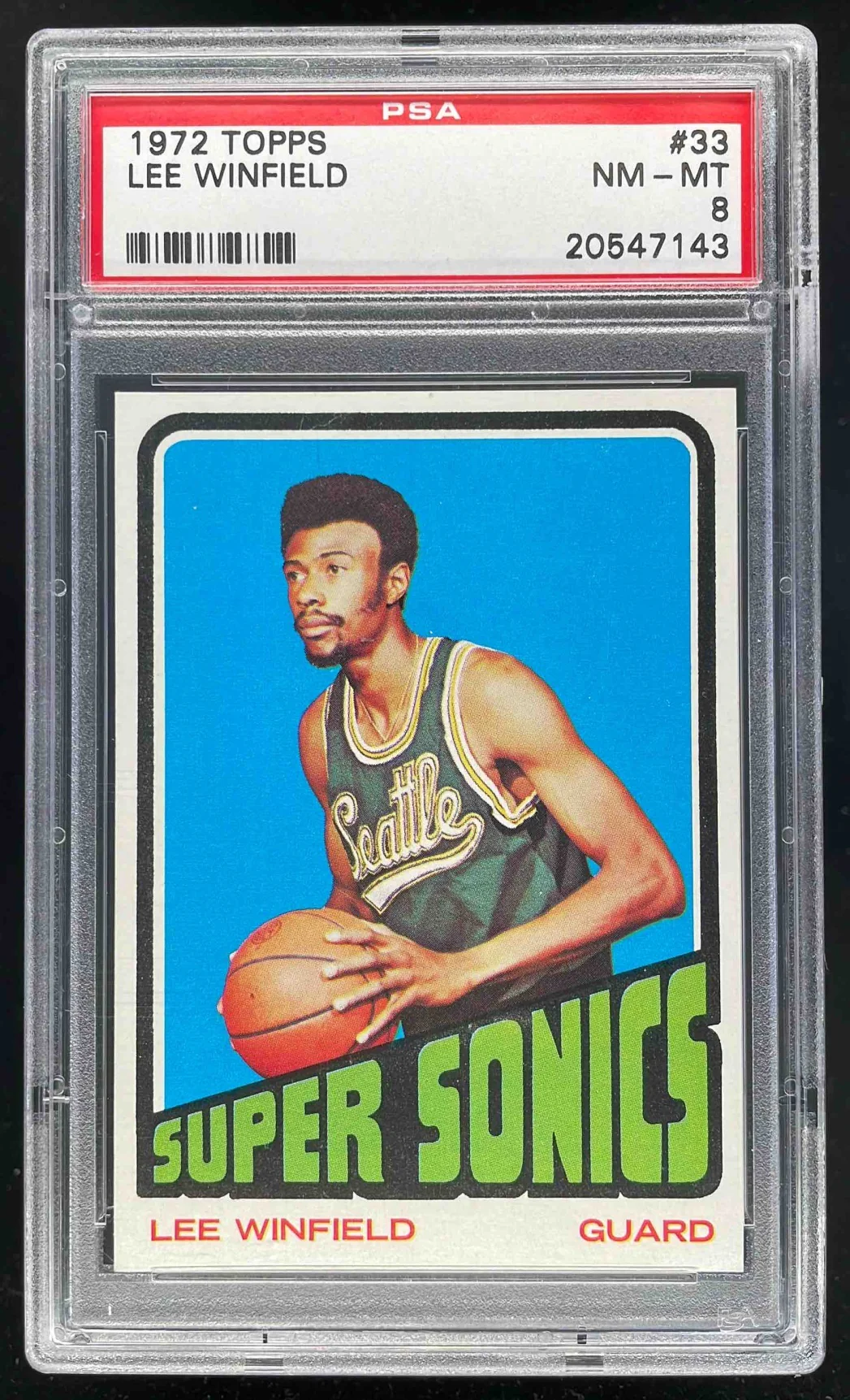 1972-73 Topps #33 Lee Winfield PSA 8
