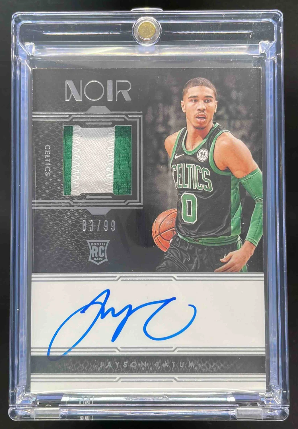 2017-18 Panini Noir #303 Jayson Tatum RC Auto /99