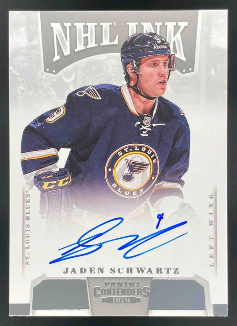 2013-14 Panini Contenders NHL Ink #I-JSC Jaden Schwartz Autograph Auto
