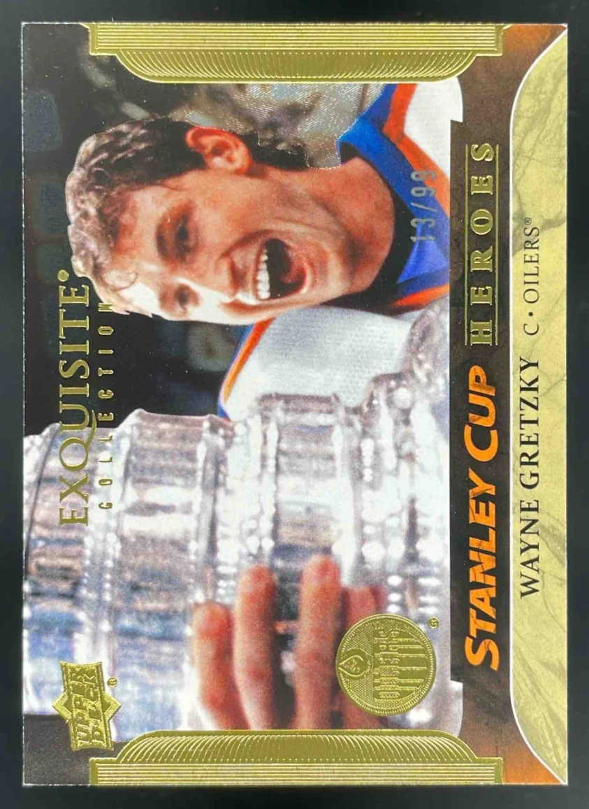 2025 Black Diamond Exquisite Collection Stanley Cup Hero Gold Wayne Gretzky /99