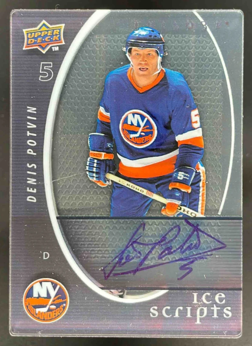 2008-09 Upper Deck Trilogy Ice Scripts #IS-PO Denis Potvin Auto