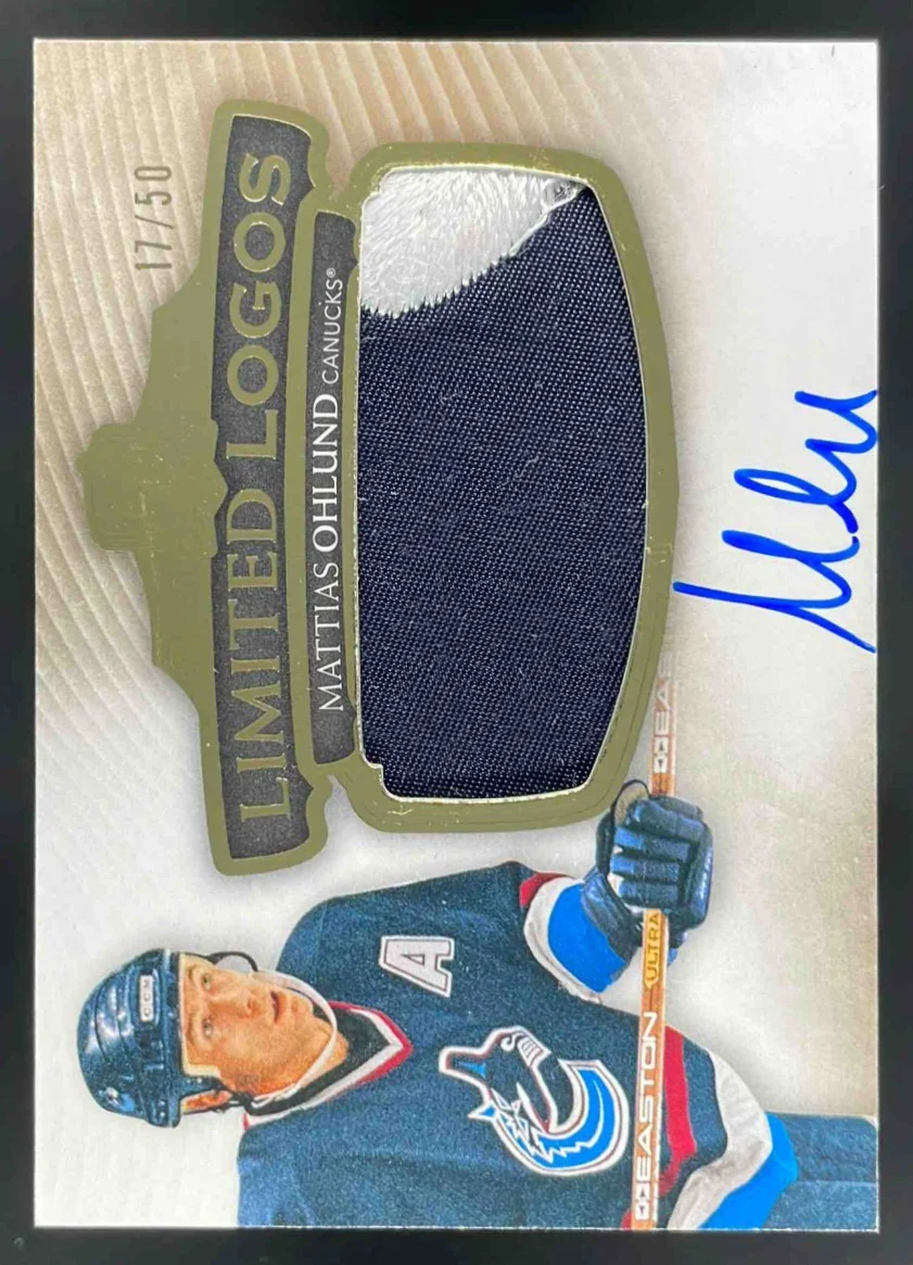 2021-22 The Cup Limited Logos #LLMO Mattias Ohlund Autograph Auto /50