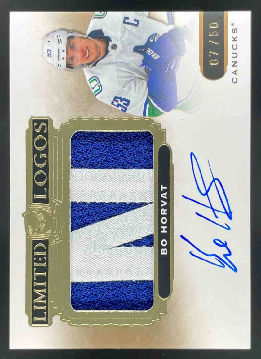 2020 The Cup Update Limited Logos #LL-BH Bo Horvat Auto /50