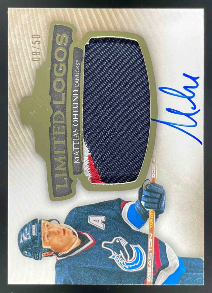2021-22 The Cup Limited Logos #LLMO Mattias Ohlund Autograph Auto /50