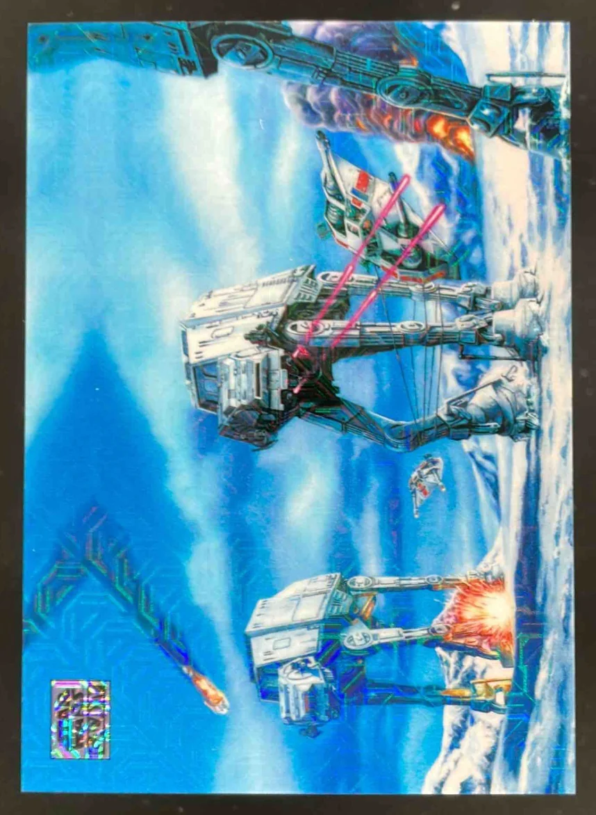 2025 Topps Chrome Star Wars Galaxy Mojo Refractor #72 Hoth Battle /50