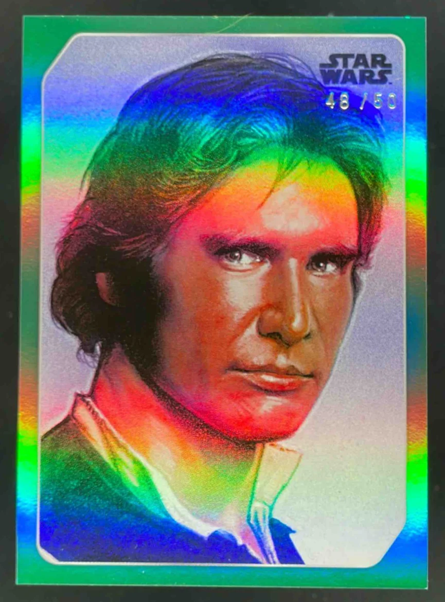 2023 Topps Star Wars Galaxy Wars Celebration Europe 2023 -Green #3 Han Solo /50
