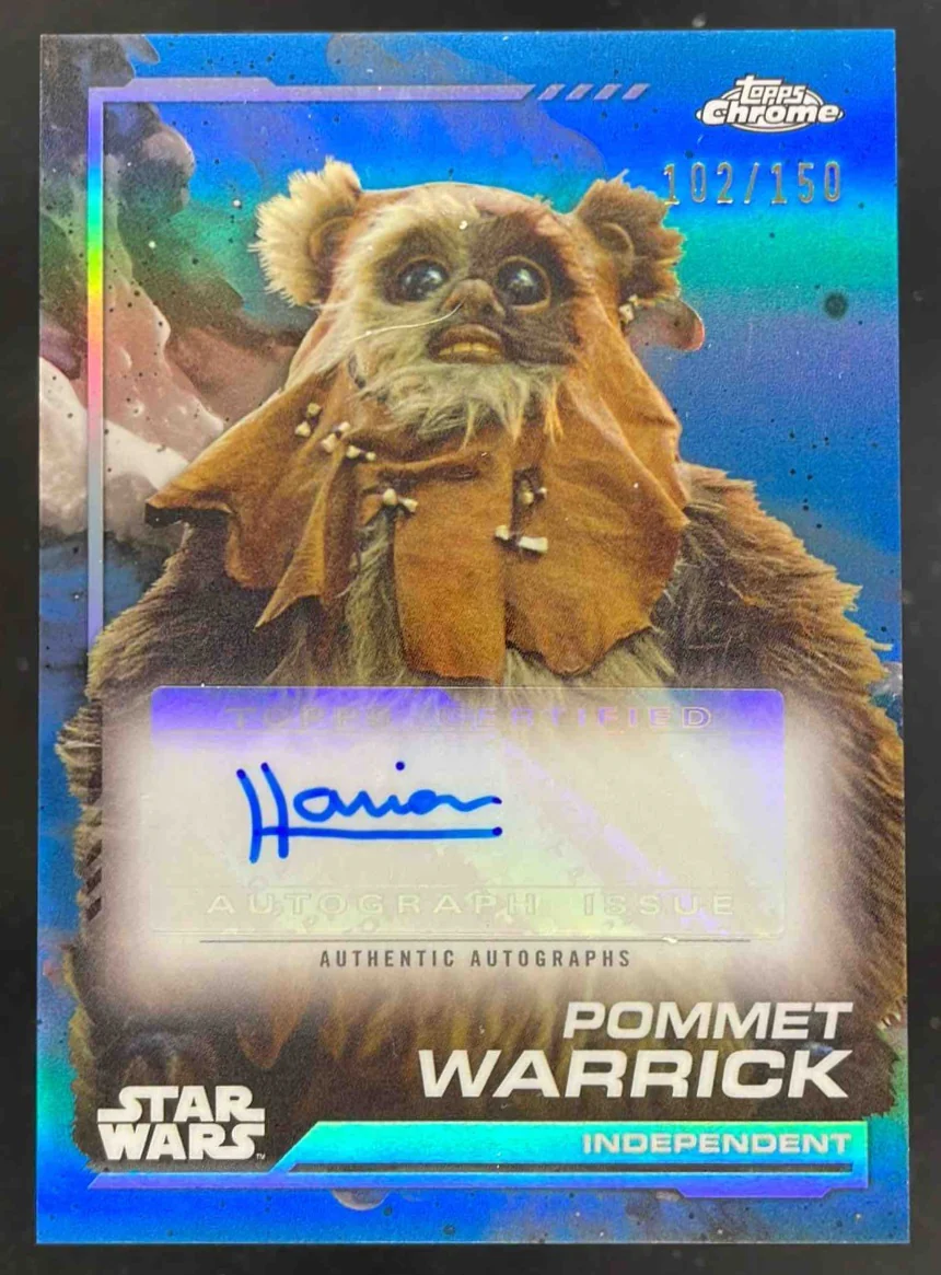 2024 Topps Chrome Star Wars Skywalker Blue #AU-HD Harrison Davis Auto /150