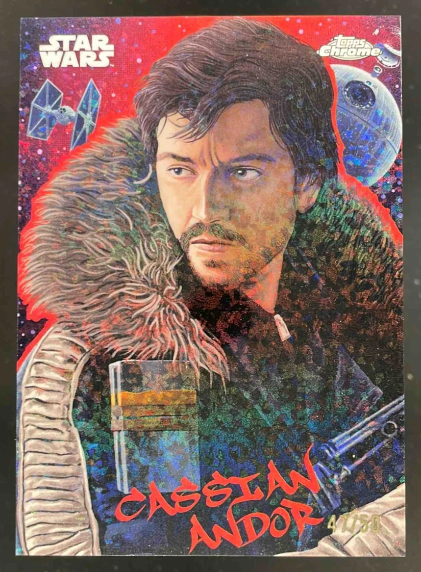 2025 Topps Star Wars Galactic Graffiti Mini Diamonds #GG-7 Cassian Andor /50