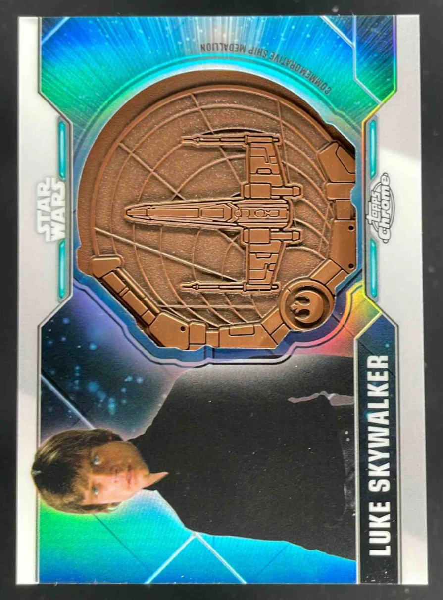 2021 Topps Star Wars Legacy Commemorative Ship Medallion Luke Skywalker /99