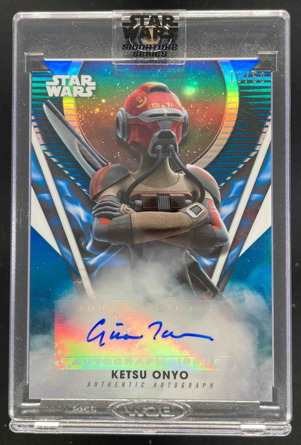 2023 Topps Star Wars Signature Series Blue #A-GT Gina Torres Auto /50
