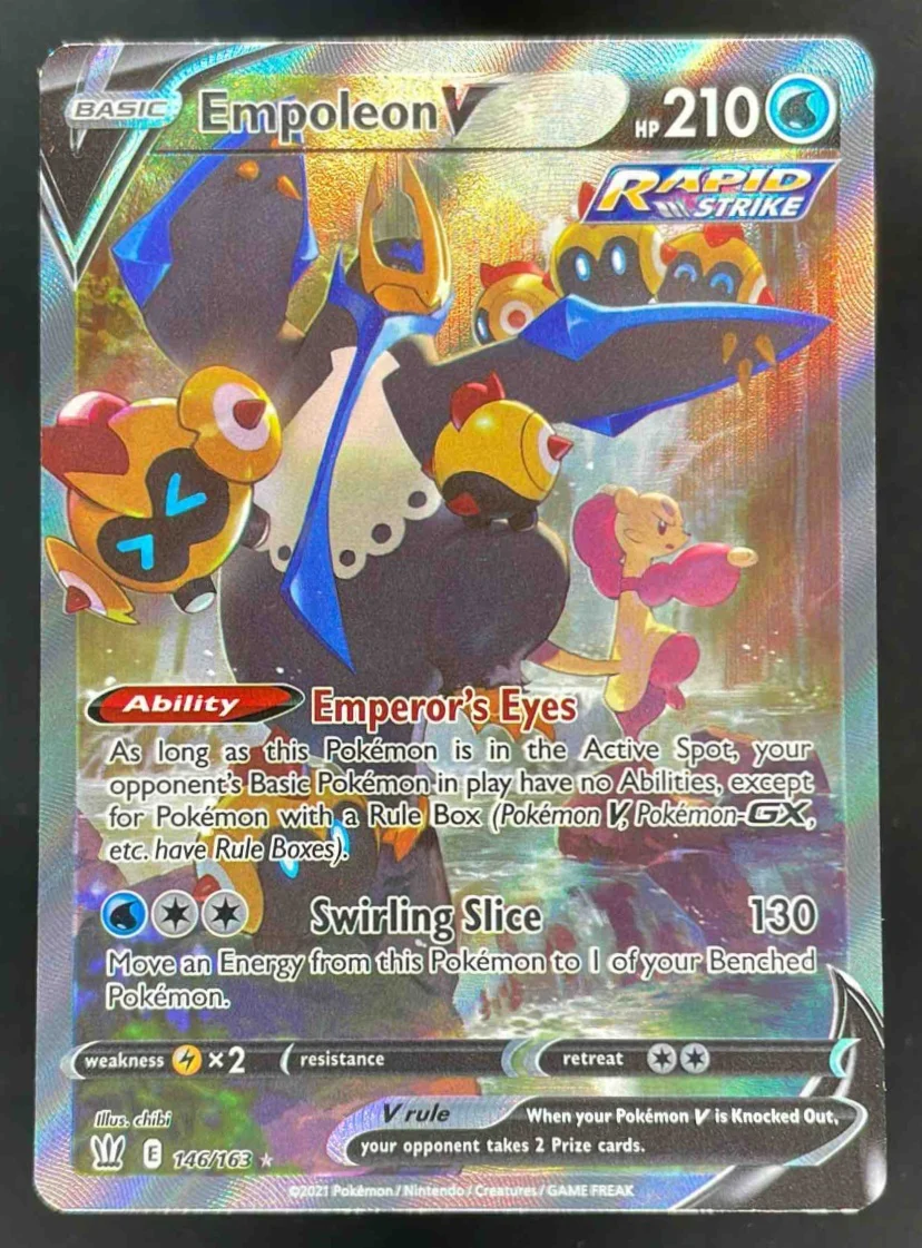 2021 Pokemon Sword & Shield Battle Styles #146/163 Empoleon V